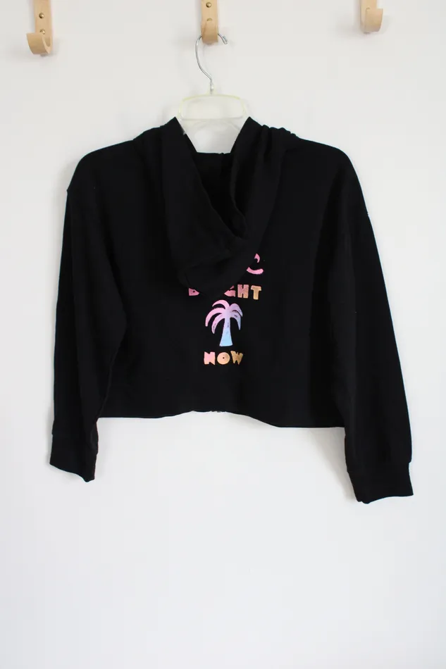 Old Navy Black Tropical Crop Hoodie Youth XL 1416 Old Navy Rings