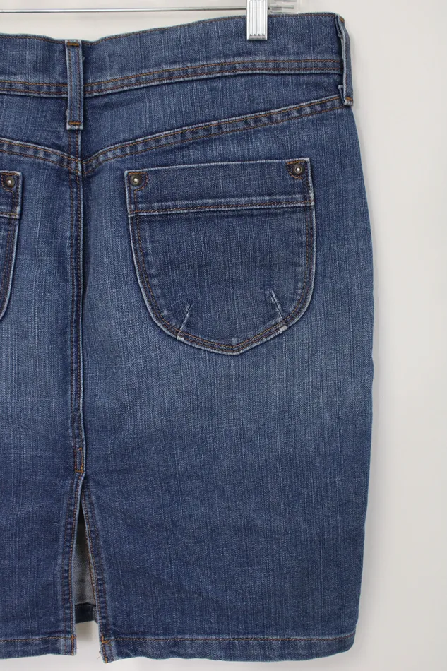 Old Navy Denim Skirt 12 Old Navy Earrings