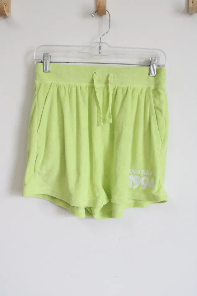 Old Navy Earrings Old Navy Neon Green Terry Cloth Shorts M