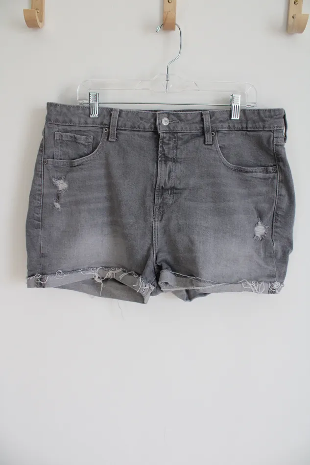 Old Navy Earrings Old Navy OG High Rise Gray Wash Distressed Short 16