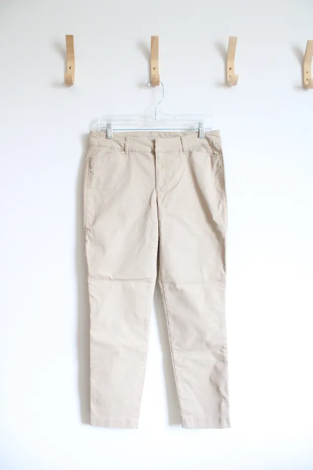 Old Navy Pixie Tan Khaki Pants 8 Old Navy Earrings