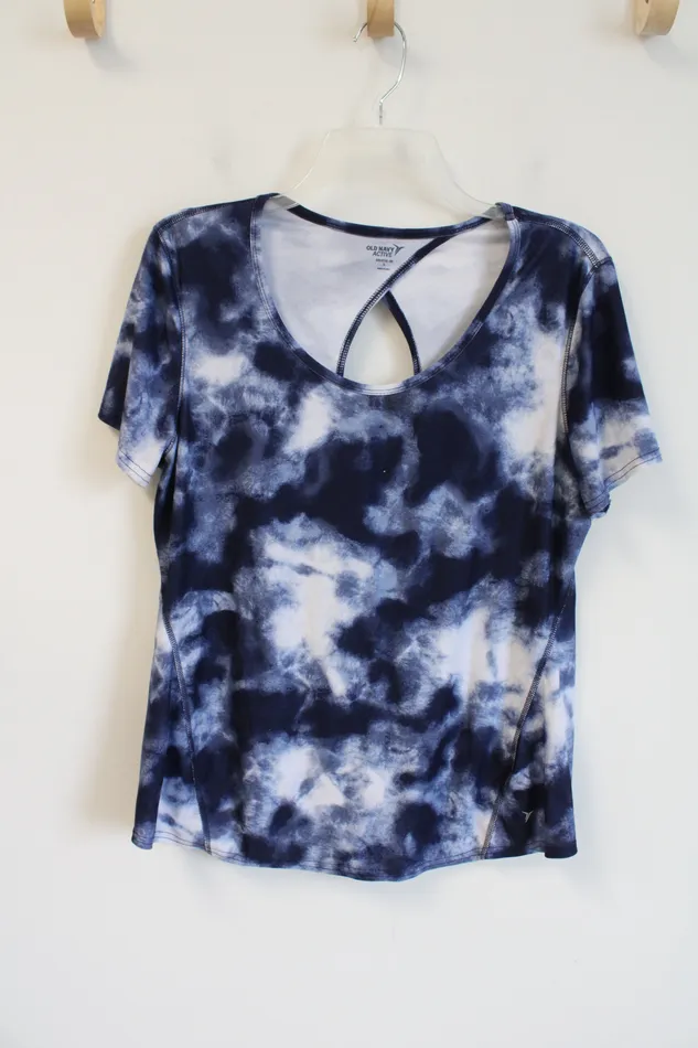 Old Navy Rings Old Navy Active Blue White Tie Dye Shirt L