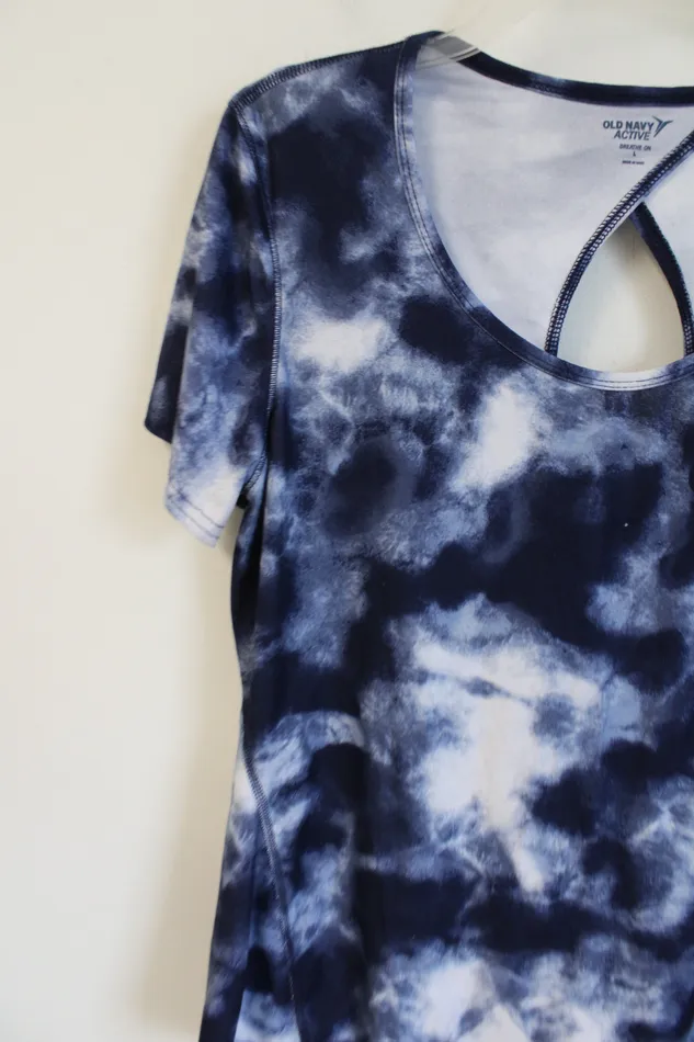 Old Navy Rings Old Navy Active Blue White Tie Dye Shirt L