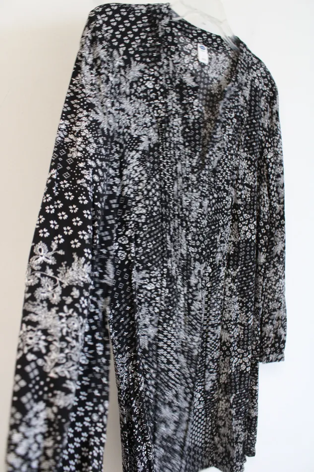 Old Navy Rings Old Navy Black Paisley Floral Shift Dress L