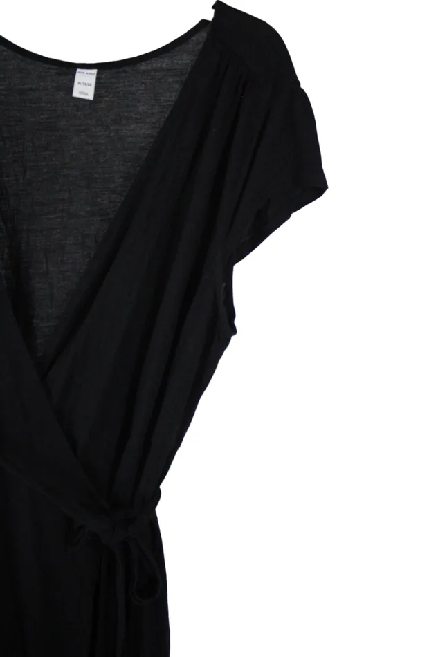 Old Navy Rings Old Navy Black Wrap Dress XL
