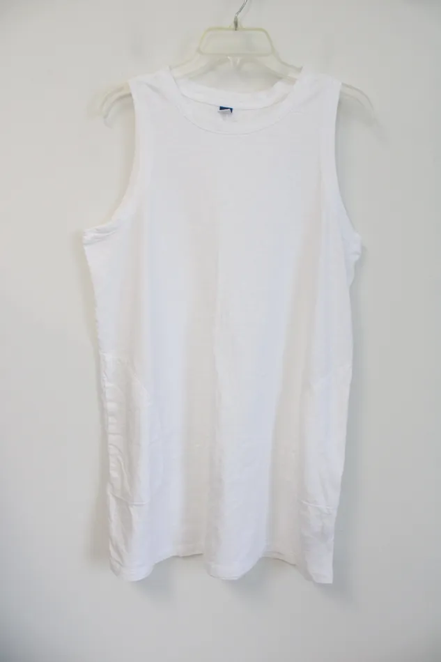 Old Navy Rings Old Navy White Tank Cotton Dress L Petite