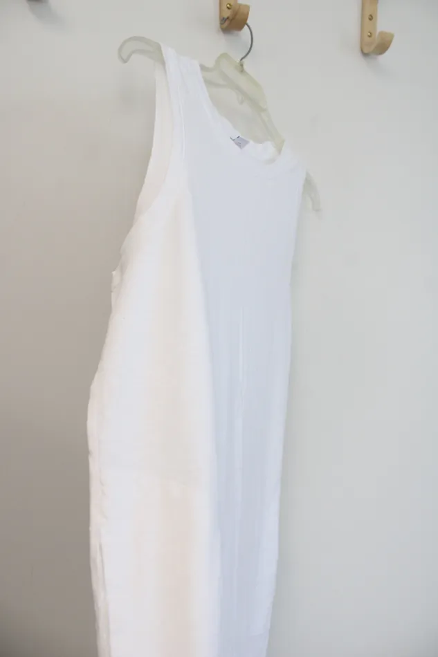 Old Navy Rings Old Navy White Tank Cotton Dress L Petite