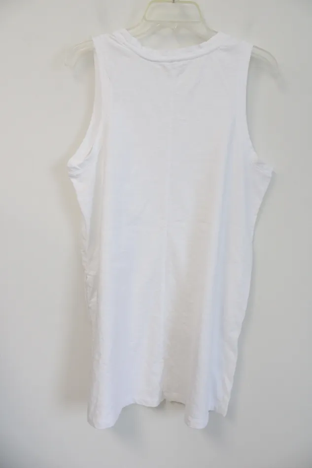 Old Navy Rings Old Navy White Tank Cotton Dress L Petite