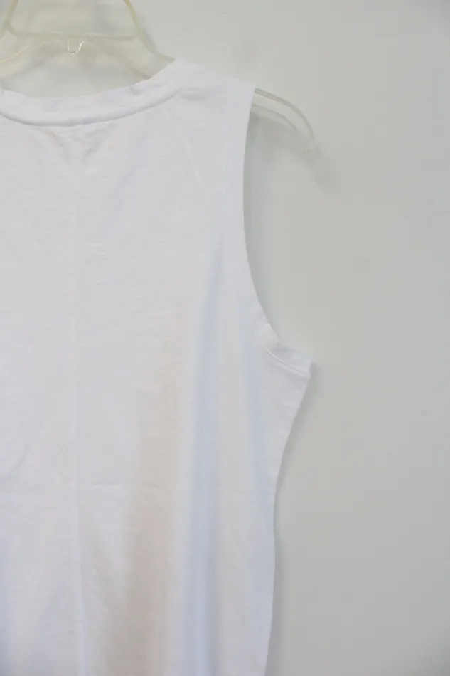 Old Navy Rings Old Navy White Tank Cotton Dress L Petite