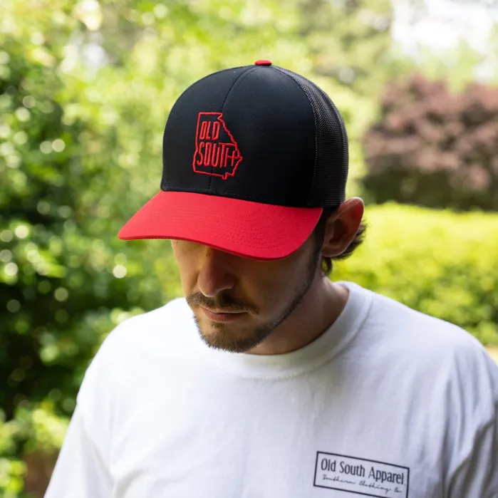 Old South Apparel Earrings GA Letter Trucker Hat