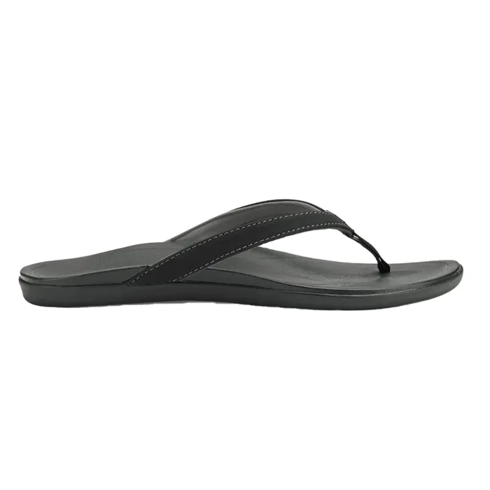 OluKai Womens Hoopio Sandals Onyx on Onyx OLUKAI Earrings