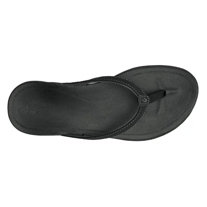 OluKai Womens Hoopio Sandals Onyx on Onyx OLUKAI Earrings
