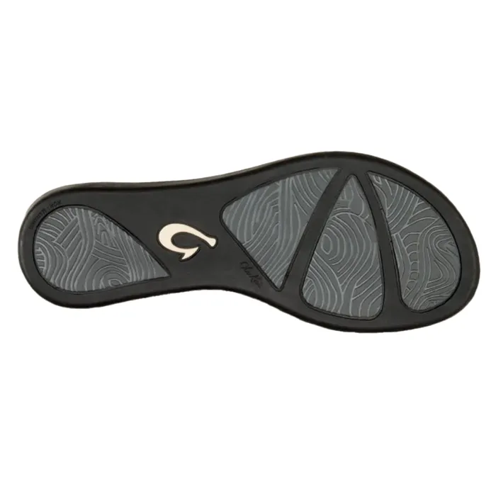 OluKai Womens Hoopio Sandals Onyx on Onyx OLUKAI Earrings