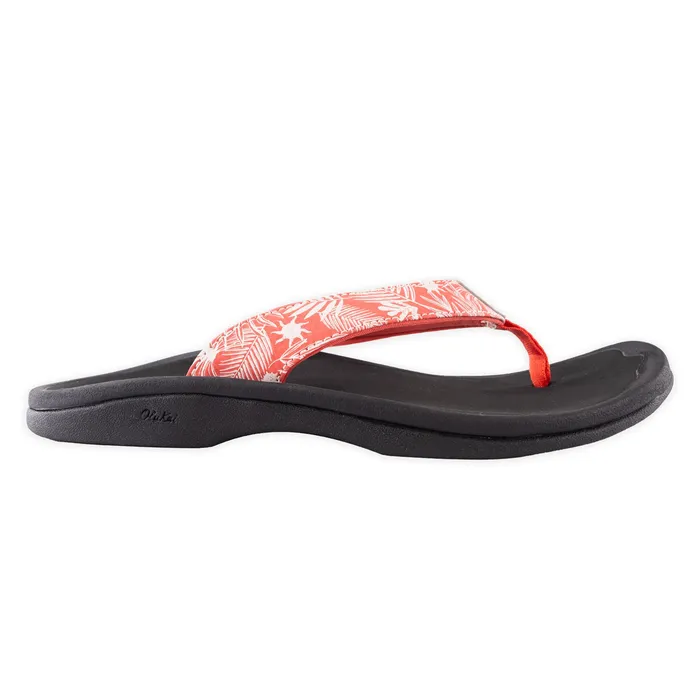 OluKai Womens Sandals Ohana Lehua FlowerOnyx OLUKAI Earrings