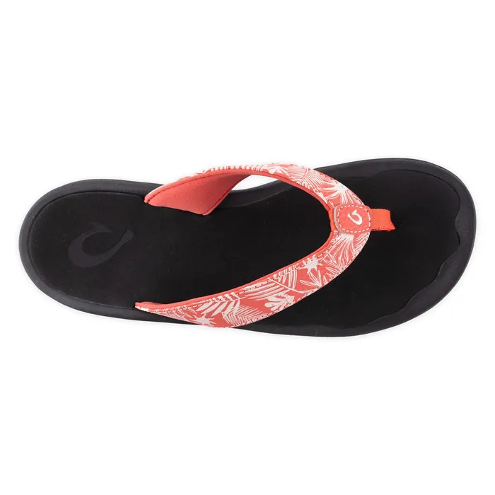 OluKai Womens Sandals Ohana Lehua FlowerOnyx OLUKAI Earrings
