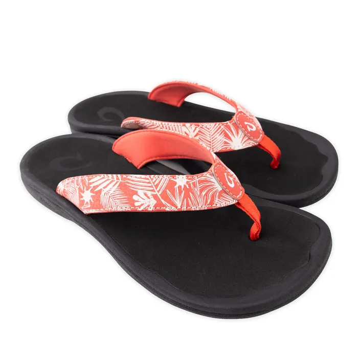 OluKai Womens Sandals Ohana Lehua FlowerOnyx OLUKAI Earrings