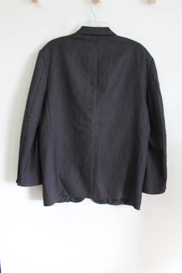 Oscar De La Renta Earrings Oscar De La Renta Dark Gray Blazer 44R