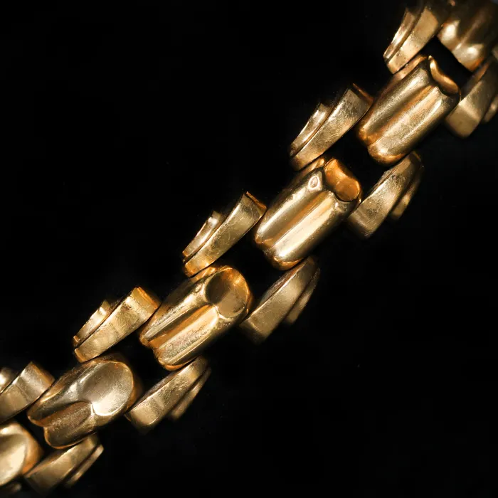 OTC Bracelets Retro 14K Yellow Gold Link Bracelet