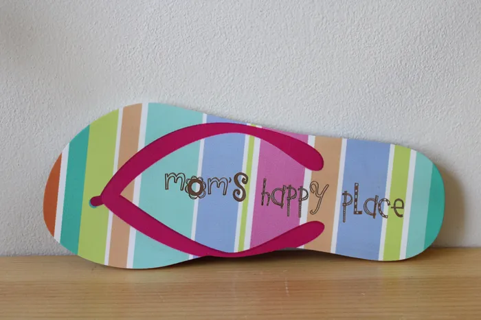 P Graham Dunn Moms Happy Place Flip Flop Sign P Graham Dunn Necklaces