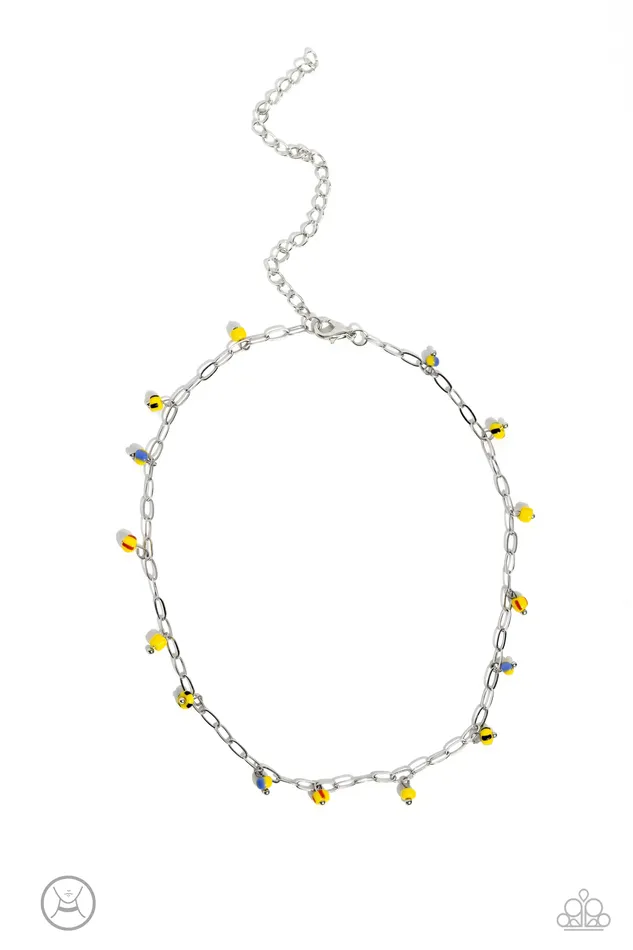 Paparazzi Accessories Beach Ball Bliss Yellow Earrings