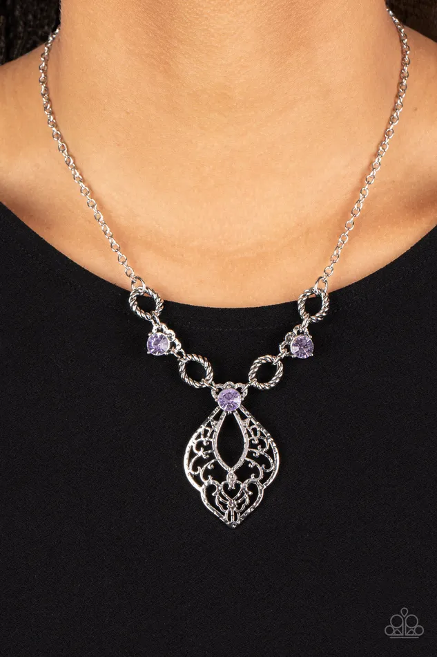 Paparazzi Accessories Earrings Contemporary Connections Purple