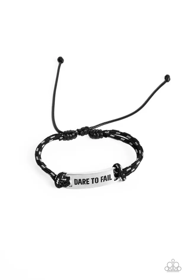Paparazzi Accessories Earrings Dare to Fail Black