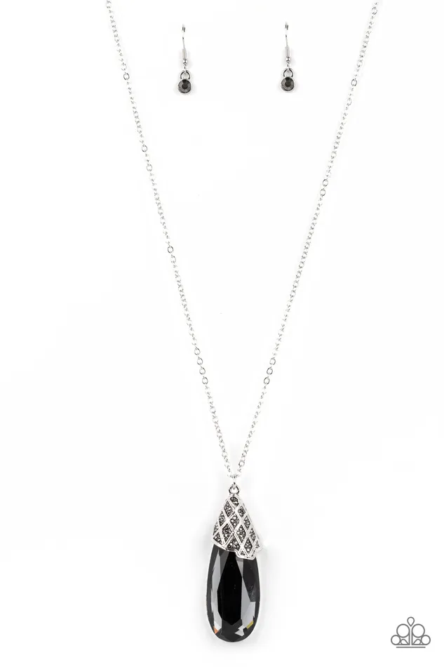 Paparazzi Accessories Earrings Dibs on the Dazzle Silver