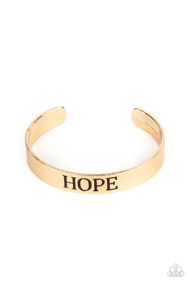 Paparazzi Accessories Earrings Hope Makes The World Go Round Gold
