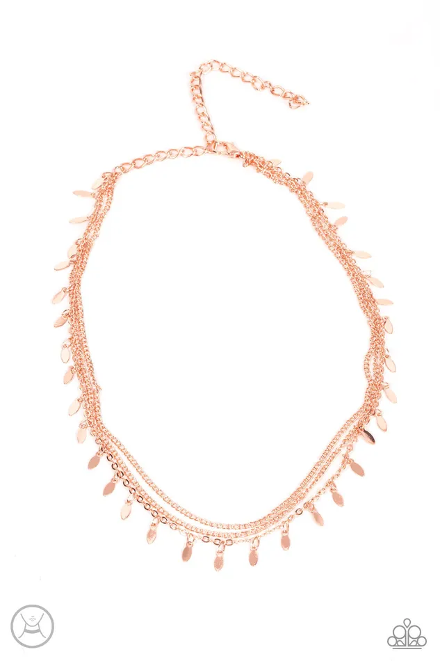 Paparazzi Accessories Earrings Monochromatic Magic Rose Gold