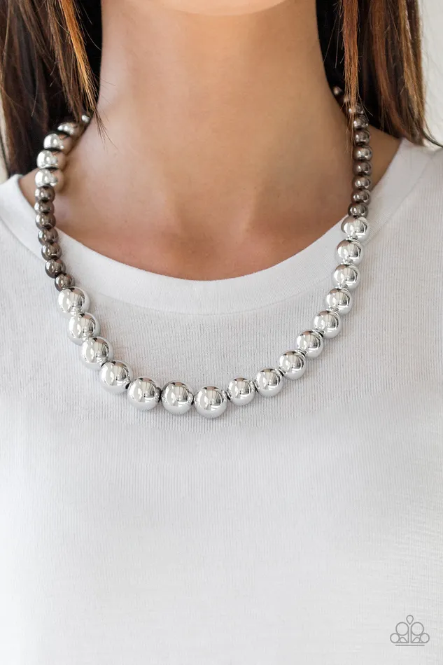 Paparazzi Accessories Earrings Power To The People Silver