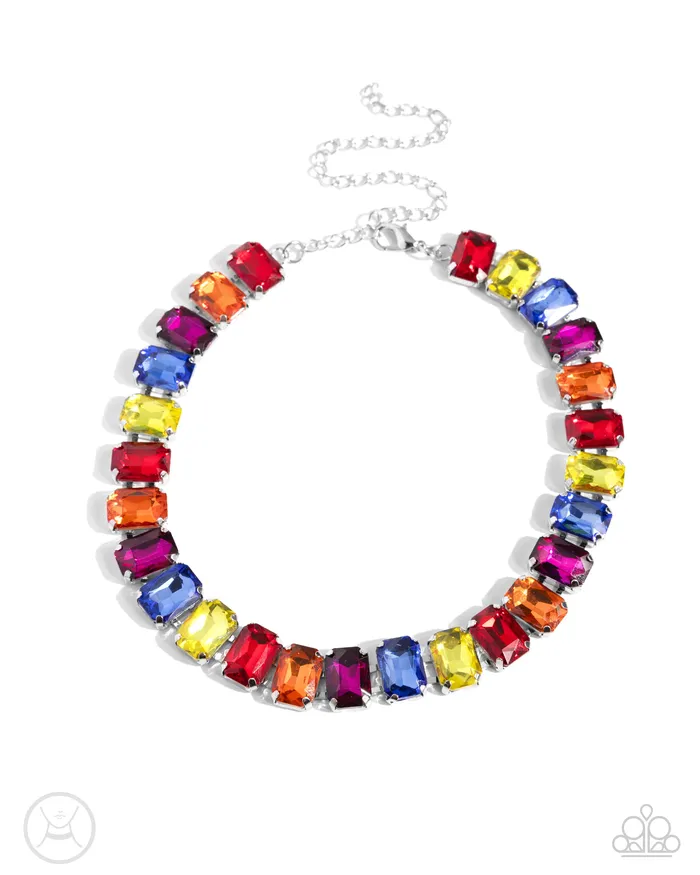 Paparazzi Accessories Ecstatic Emeralds Multi Earrings