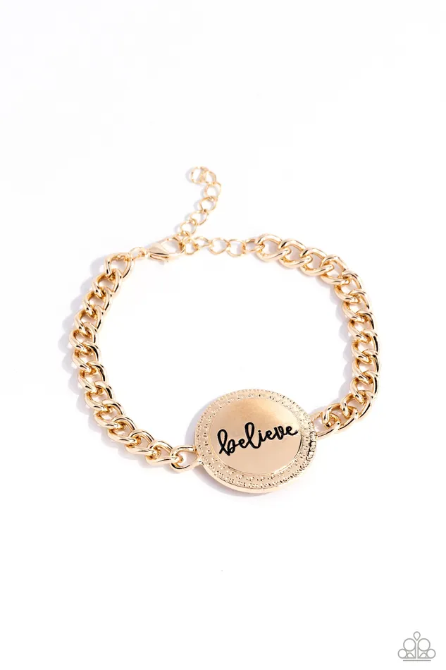 Paparazzi Accessories Necklaces Hope and Faith Gold