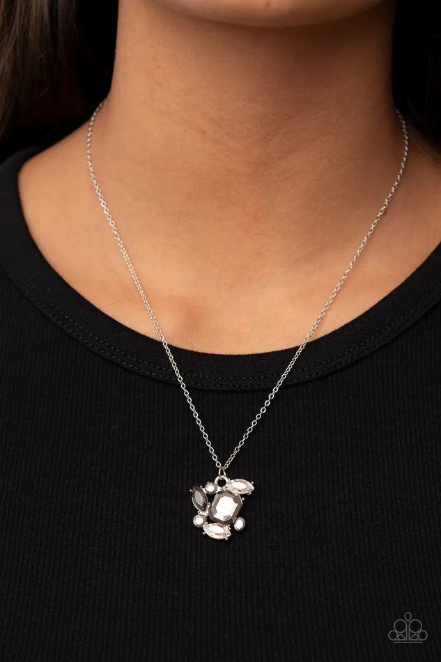 Paparazzi Accessories Necklaces Prismatic Projection Silver