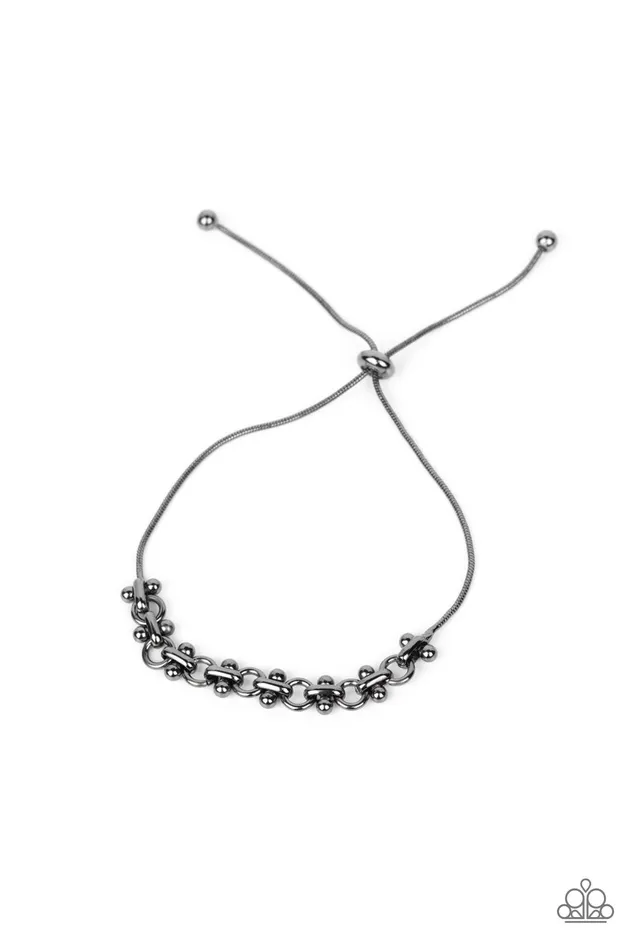 Paparazzi Accessories Necklaces Slide On Over Black