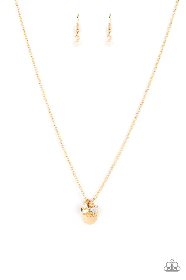 Paparazzi Accessories Necklaces Super Mom Gold