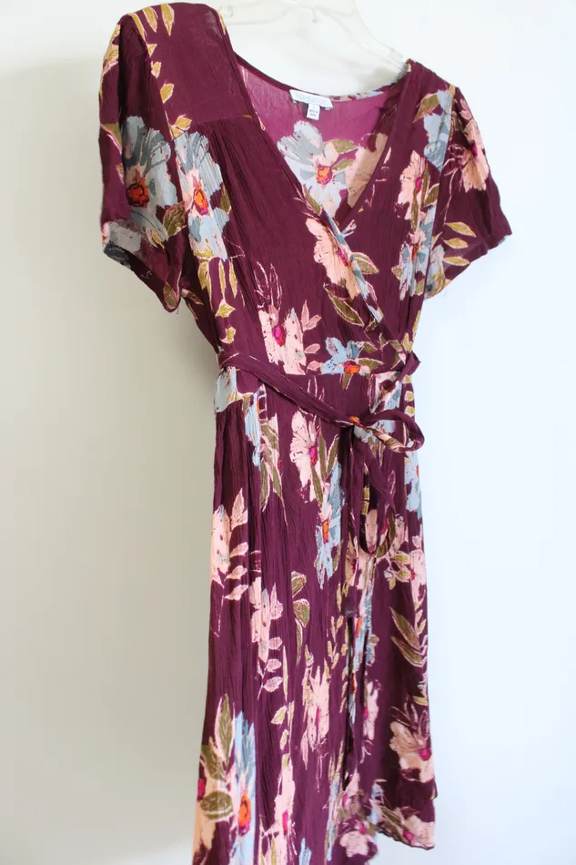 Patrons of Peace Maroon Floral Dress L Patrons of Peace Rings
