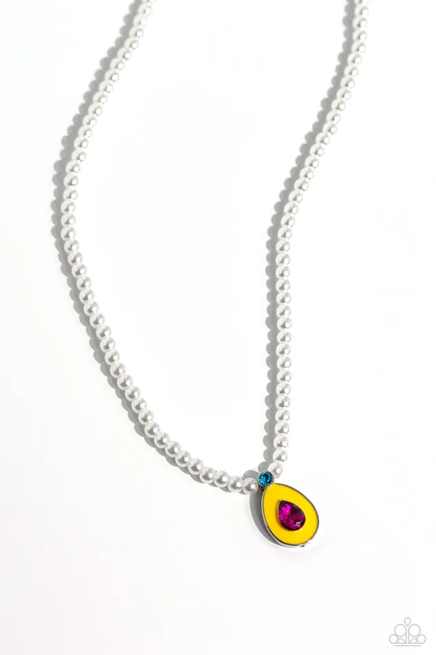 PEARLdemonium Yellow Paparazzi Accessories Earrings