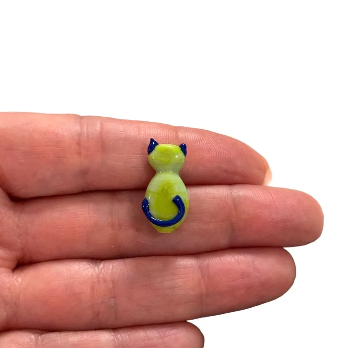 Peppy Beads Charm Necklaces Hand Made Murano Glass Cat Charm