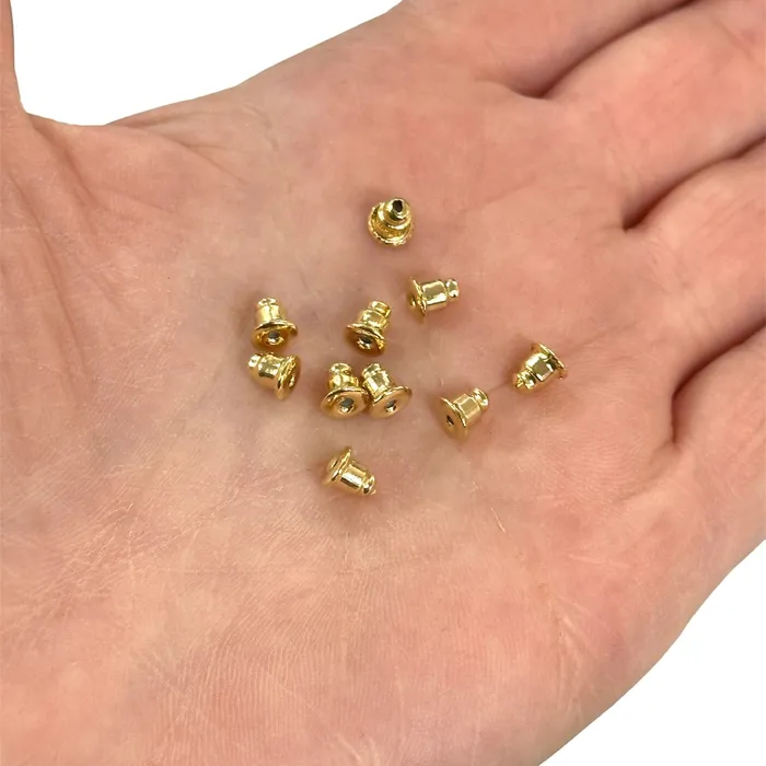 Peppy Beads Earrings 24Kt Gold Plated 10 Pcs Earring Back TubesSpare Earring Stoppers Peppy Beads Earrings 24Kt Gold Plated 10 Pcs Earring Back TubesSpare Earring Stoppers