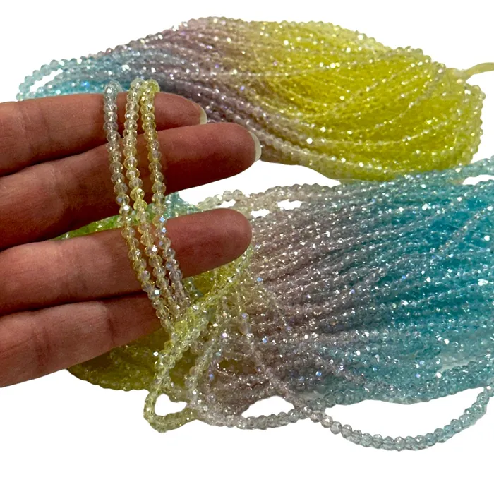 Peppy Beads Earrings 2mm Crystal rondelle beads strand 170 pcs PBC2C105