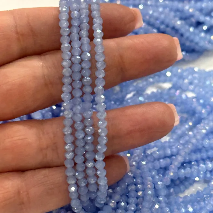 Peppy Beads Earrings Crystal faceted rondelle 3mm Beads PBC3C78