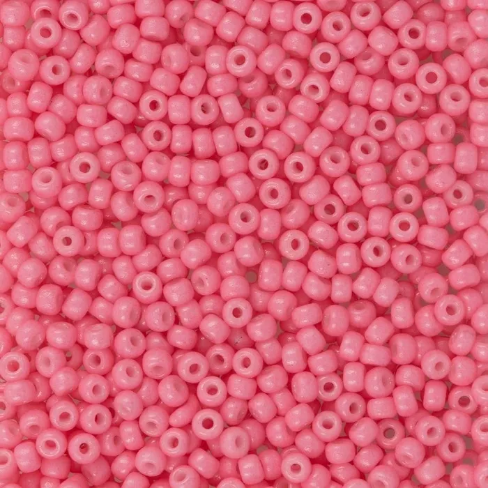 Peppy Beads Earrings Miyuki Seed Beads 110 Duracoat Opaque Carnation 4467NEW