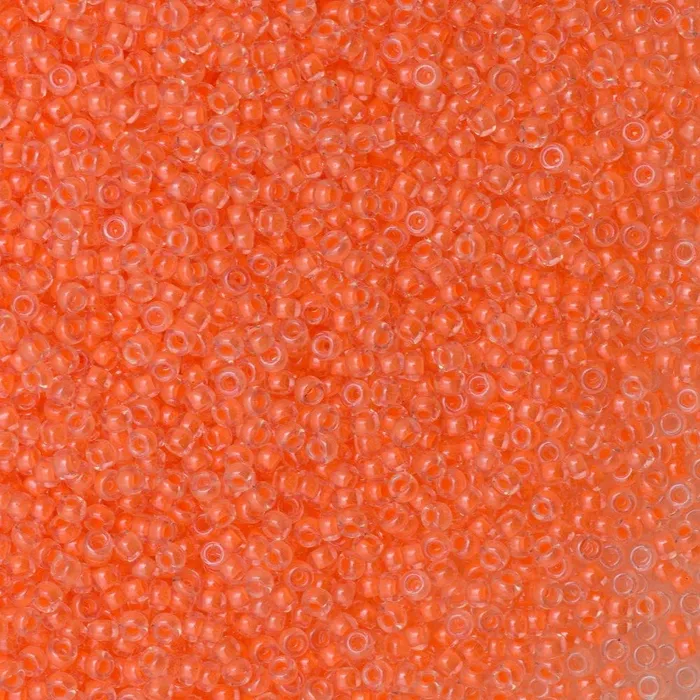 Peppy Beads Earrings Miyuki Seed Beads 110 Luminous Creamsicle 4298NEW