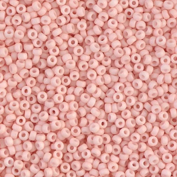 Peppy Beads Earrings Miyuki Seed Beads 110 Matted Opaque Tea Rose 2036NEW