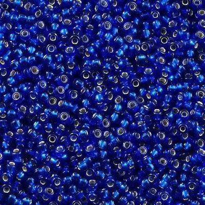 Peppy Beads Miyuki Seed Beads 150 0020 Cobalt Silver Lined 10 Gr Rings