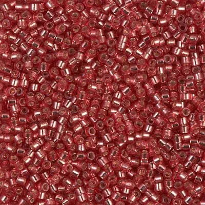 Peppy Beads Necklaces DB2152 Duracoat Silver Lined Dyed Light Watermelon Miyuki Delica 110 Peppy Beads Necklaces DB2152 Duracoat Silver Lined Dyed Light Watermelon Miyuki Delica 110