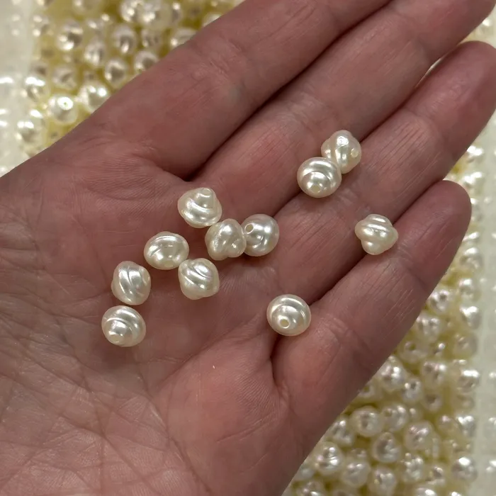 Peppy Beads Necklaces Ivory Color Acrylic Baroque Pearl 81x71mm Beads with 2mm Hole 50 Gr Pack240 Beads Peppy Beads Necklaces Ivory Color Acrylic Baroque Pearl 81x71mm Beads with 2mm Hole 50 Gr Pack240 Beads