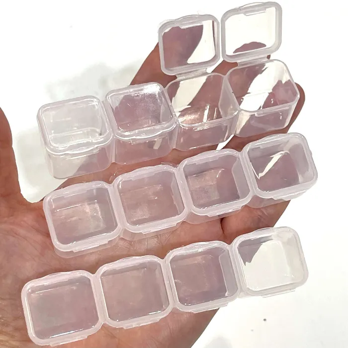 Peppy Beads Rings 3x4 Storage Stacker Pots Bead Organiser Bead Storage Craft Storage Craft Case Stackable Storage Findings Clear Storage