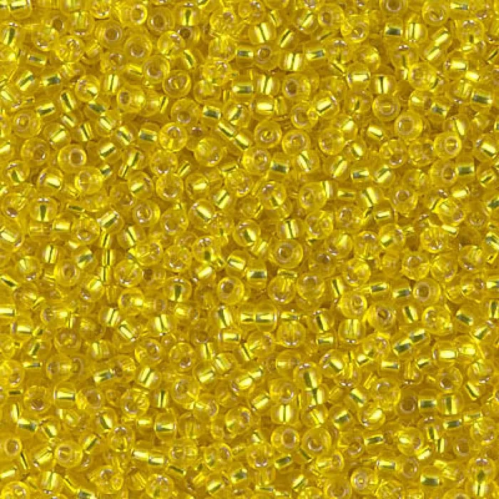 Peppy Beads Rings Miyuki Seed Beads 110 Silver Lined Yellow 0006NEW