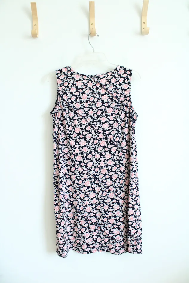 Perceptions Rings Perceptions Navy Pink Floral Dress 14